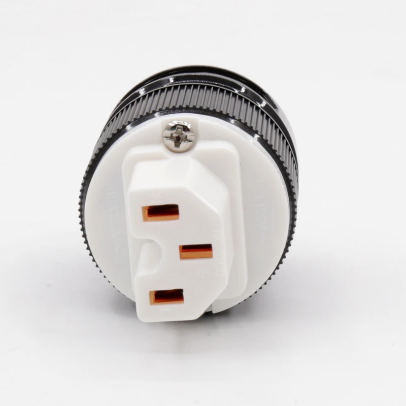 Conector IEC HIFI de cobre rojo, enchufe de alimentación de CA para cable de alimentación de audio Diy, EE. UU./UE/AU, 2 uds.