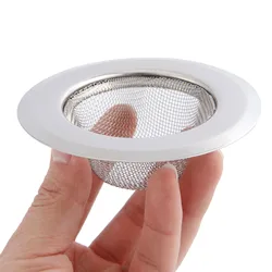 1Pc Kitchen Sink Strainer 9CM Stainless Steel Sink Drain Cover Drainer Basin Filter Mesh Sink Strainer for Bathroom Shower