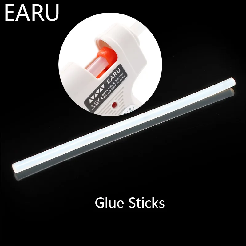 

7mm width 7x190mm Clear Hot Melt Glue Sticks For Electric Heat Glue Gun for DIY Car Audio Craft Repair General Purpose Adhesive