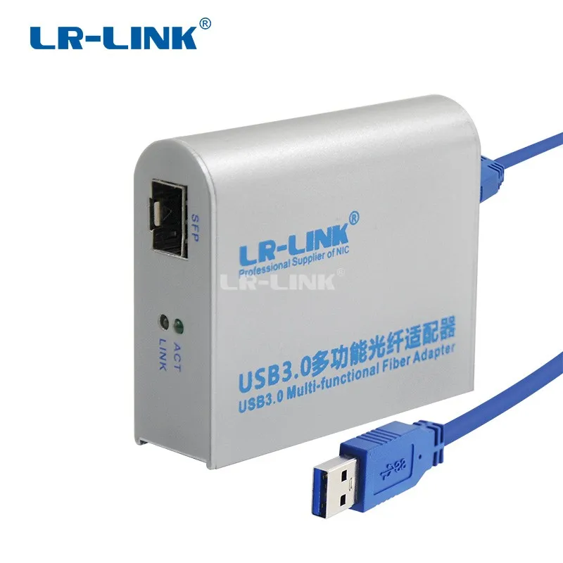 LR-LINK 3210PF-SFP USB 3.0 Gigabit Ethernet Adapter 1000Mb Fiber Optical Network Card Lan Adapter Realtek RTL8153