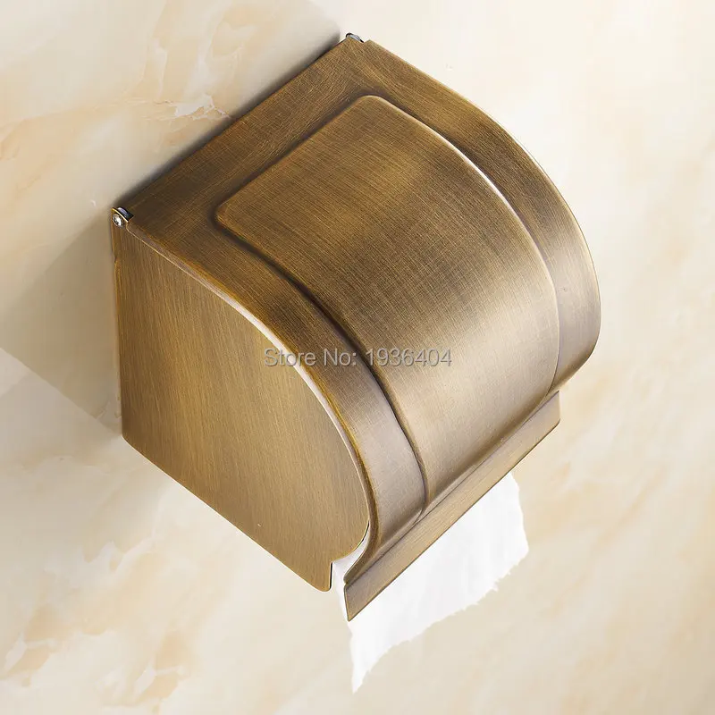 Antique Brass Bathroom Accessories Toilet Paper Holder Waterproof  Paper Dispenser PH213