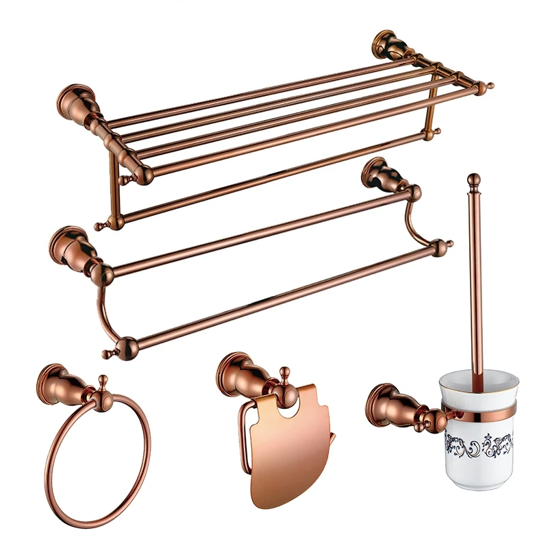 Brass Copper High quality 17PCS/Set bathroom ware Bathroom hardware accessories Set--