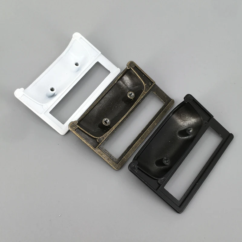 One Piece 81*52MM Office File Cabinet Shelves Drawer Name Card Label Holder Frames Handles Pulls with Screws