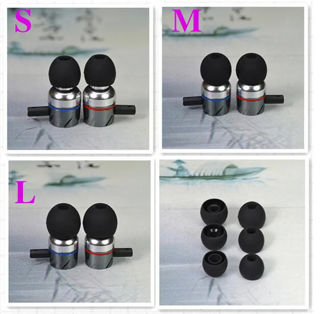 حافظة سماعة أذن سيليكون لسماعات الأذن الوحش ، سماعة داخل الأذن ، نصائح برعم ، سدادات أذن سماعة رأس ، سدادة أذن ، 6 * ، 3 أزواج