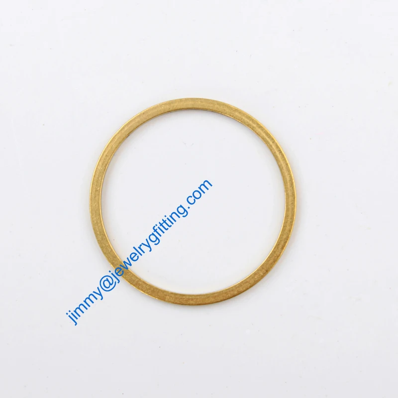 

1000PCS Raw Brass Circle 55*1.5*1mm copper Rings fashion jewelry findings Conntctors Quoit