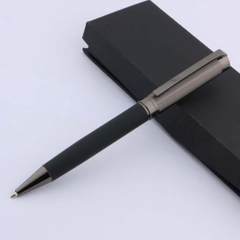 luxury Gun grey black carbon fiber metal gift classical Ballpoint Pen signature pen Stationery Office School Supplies new