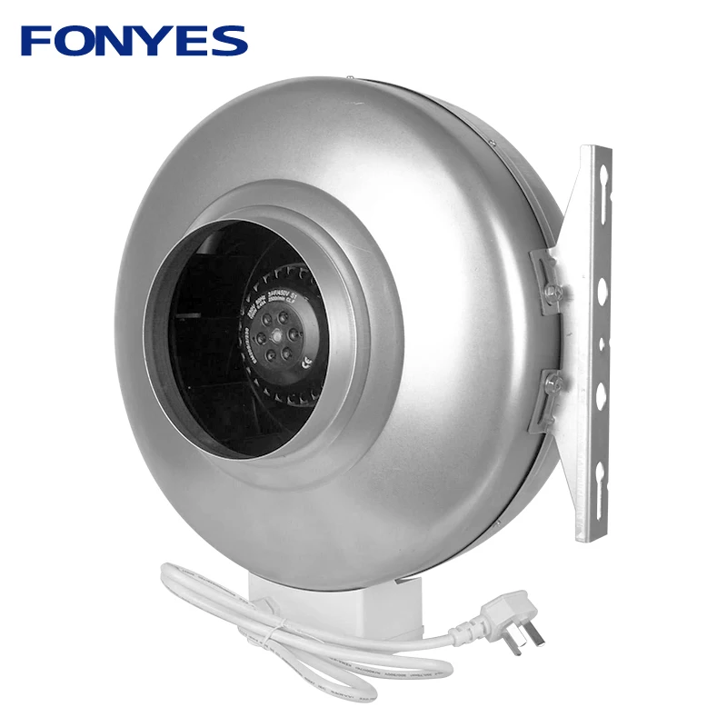 

6 inch metal circular duct fan high press inline fan ceiling kitchen fan pipe ventilator air blower ventilation system 220V