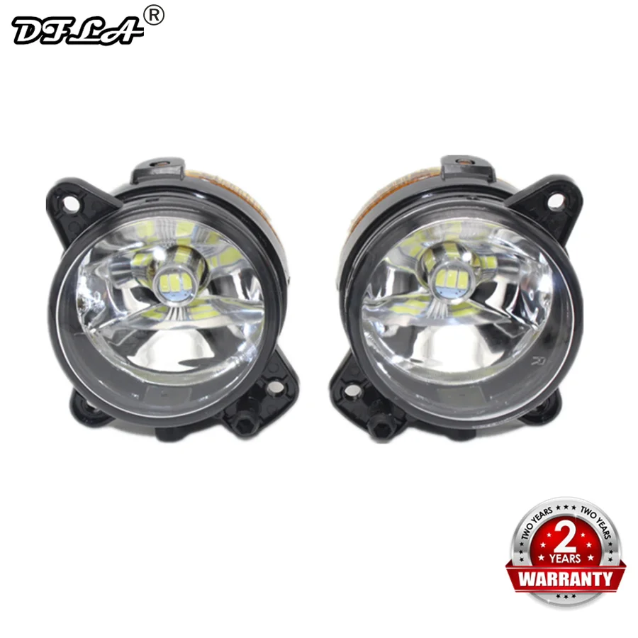 For VW Polo 9N3 MK4 Facelift 2005 2006 2007 2008 2009 2010 Car-Styling Front LED Fog Lamp Light With LED Bulbs