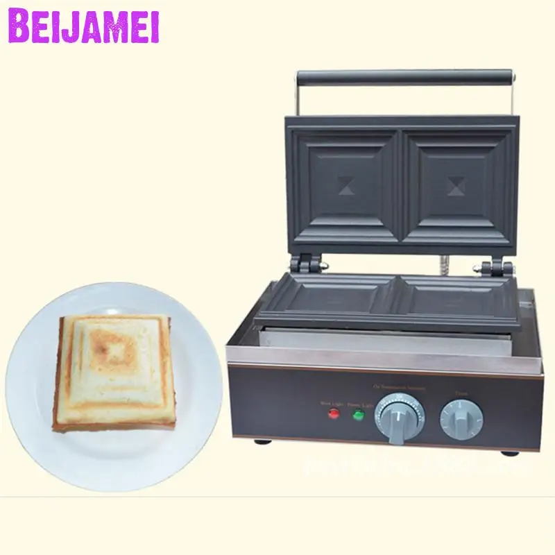 BEIJAMEI Restaurant automatic sandwich toaster machine/commercial sandwich waffle maker/electric bread making machine