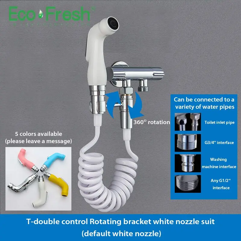 Handheld Toilet bidet sprayer set Kit Hand Bidet faucet for Bathroom hand sprayer shower head self cleaning