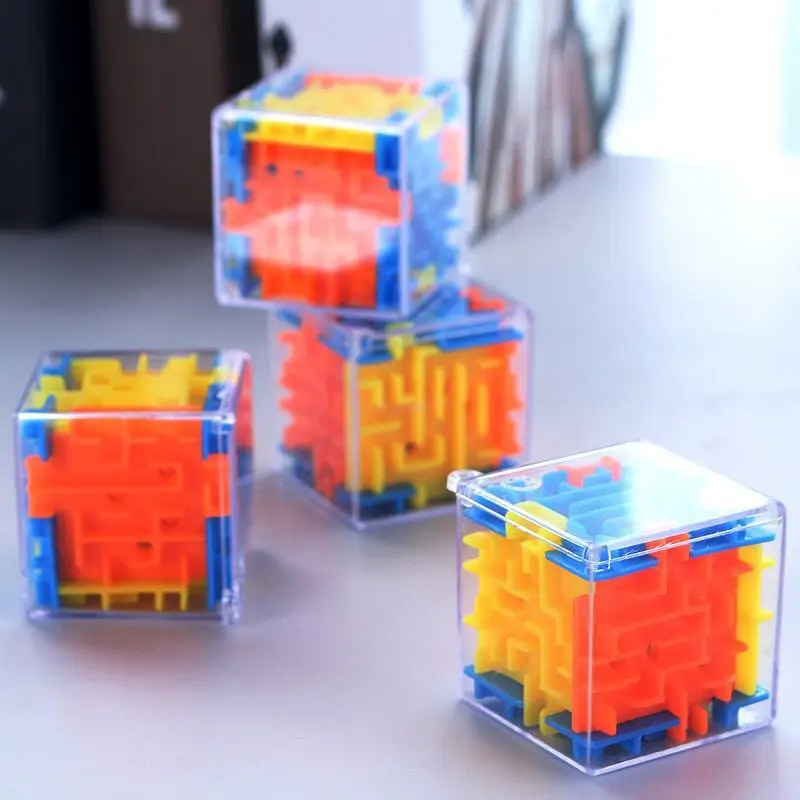 New Maze Magic Cube Puzzle 3D Mini Speed Cube Labyrinth Rolling Ball Toys Puzzle Game Learning Toys For Children