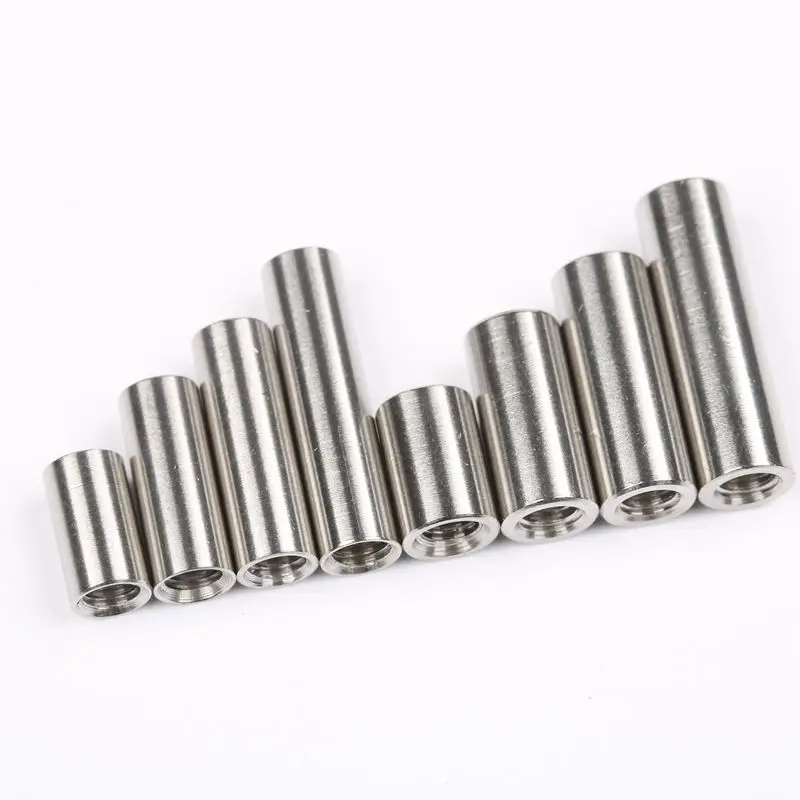 10 pieces Connecting pipe rivet Cheese M4 Thread Diy Knife material Making knife Handle screw Cylindrical Nuts