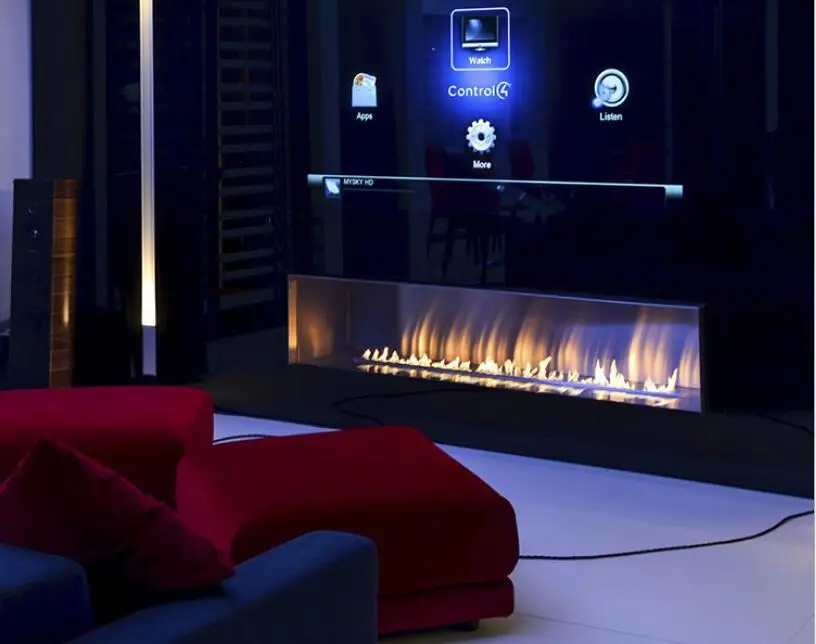 Inno-Fire  72  inch real fire intelligent smart ethanol smokeless fireplace