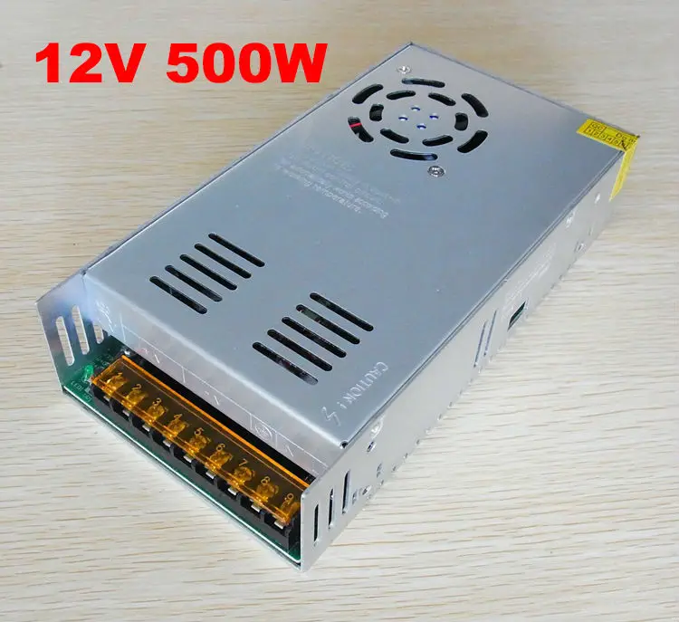 

DC 12V 500W Power Supply 40A LED Driver Aluminum AC 220v to DC12V Lighting Transformer for led lights