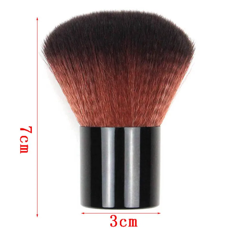 1Set Big Black Makeup Brushes Powder Cosmetic Brush Face Blush Contour Brush Kabuki Nail Brush Makeup Tools With Bag Sculpting