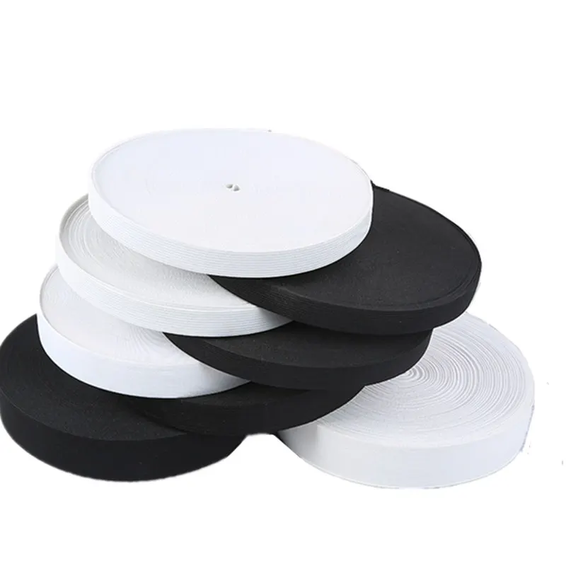 5y DIY  Sewing Accessories Flat Elastic Band White/black Nylon Highest Elastic Bands Garment Trousers AA8272