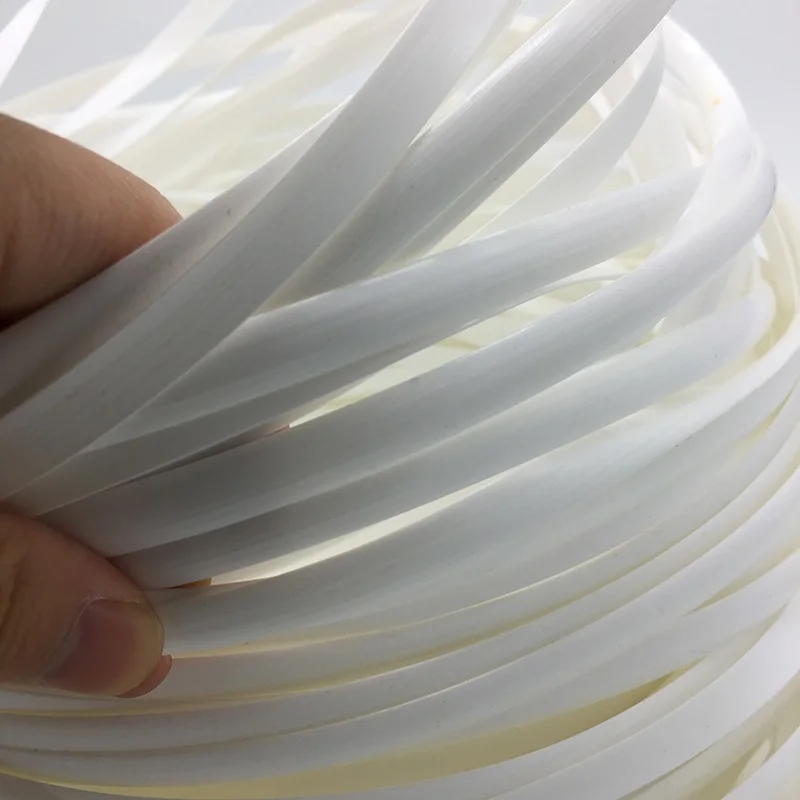 500g white synthetic rattan PE rattan plastic imitation synthetic rattan weaving raw material for outdoor table chair component