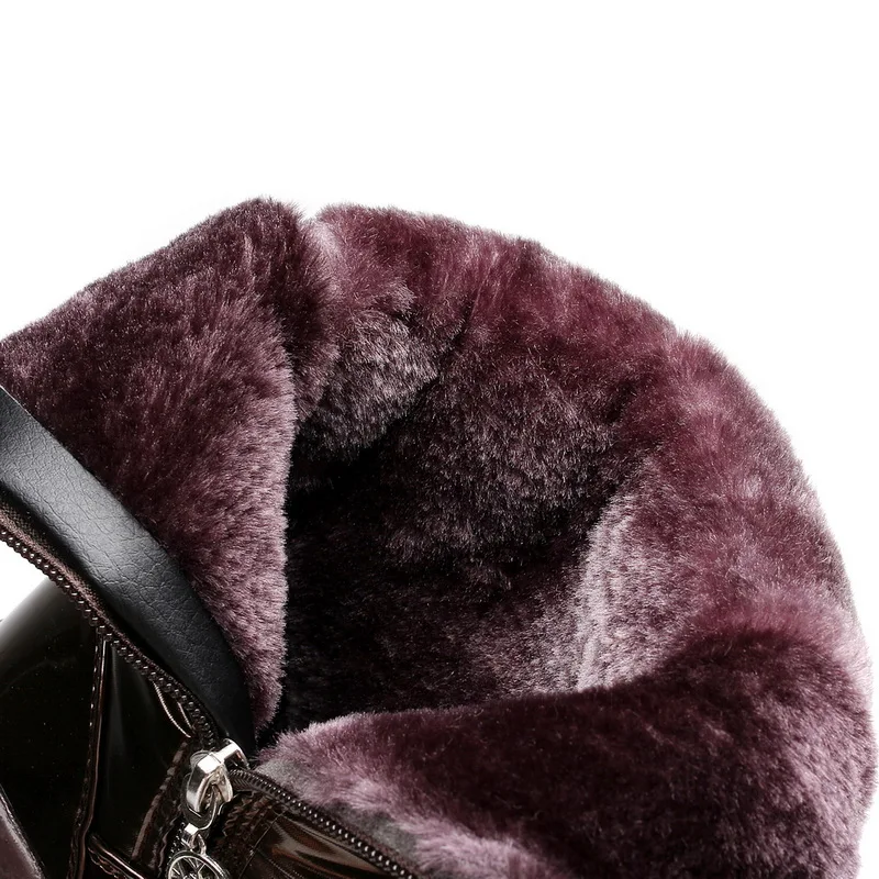 winter Women\'s warm snow boots flat waterproof 2022 waterproof thick fur winter shoes slip-resistant Female Botas Mujer Botas