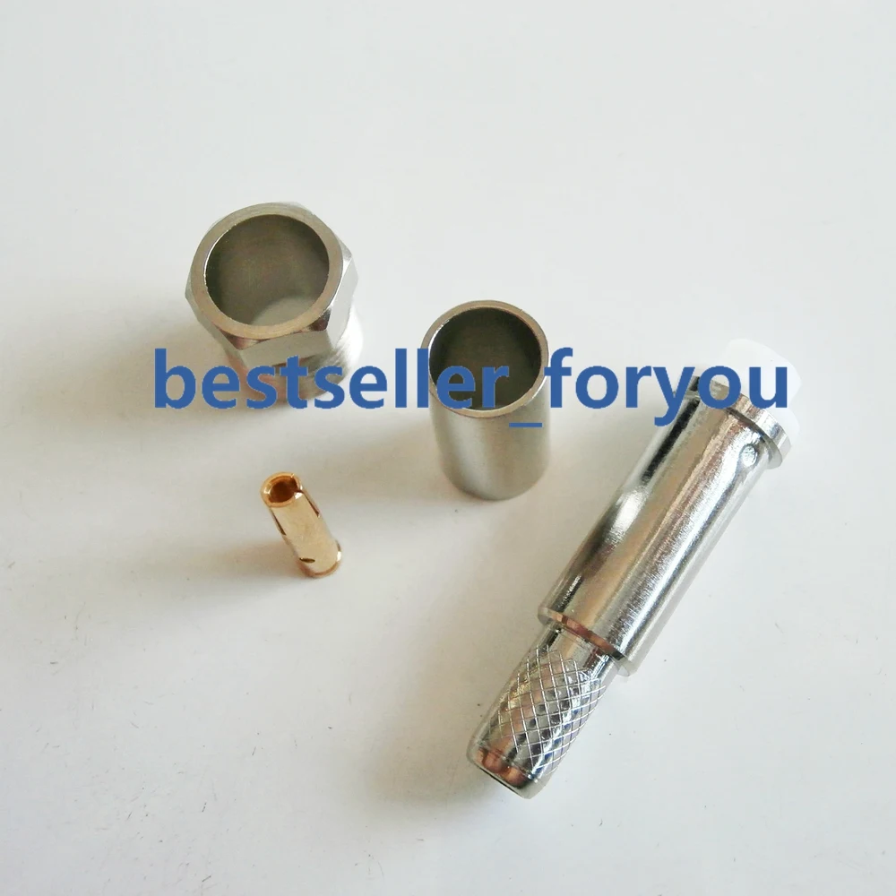 

FME female plug RF Coax Connector Crimp RG58,RG142,RG400,LMR195 Cable Straight Nickelplated NEW