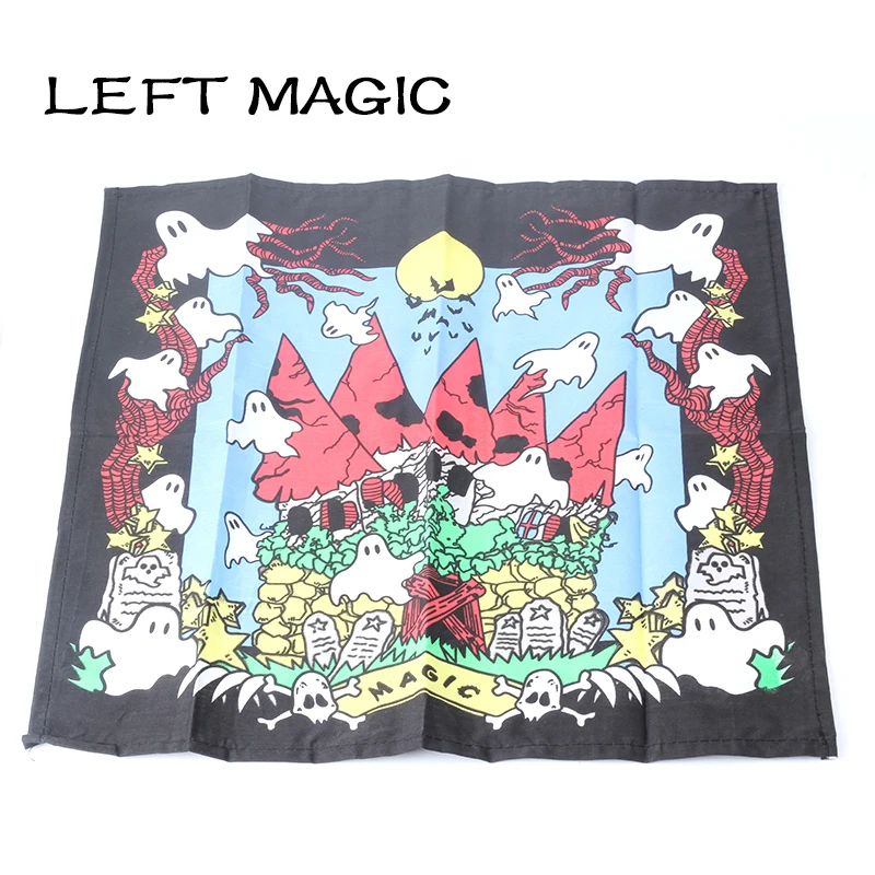

Jump Ghost Handkerchief Stage Magic Tricks Haunted Hanky(Colorful) Close Up Magic Props Street Comedy Mentalism Gimmick