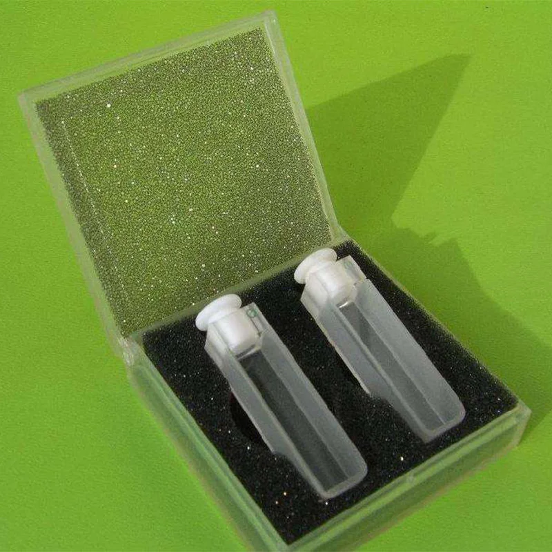 

Quartz Fluorescent Cuvette 10mm/Quad Light Transmittance UV JGS1 Material/Resistant to Strong Acid and Alkali