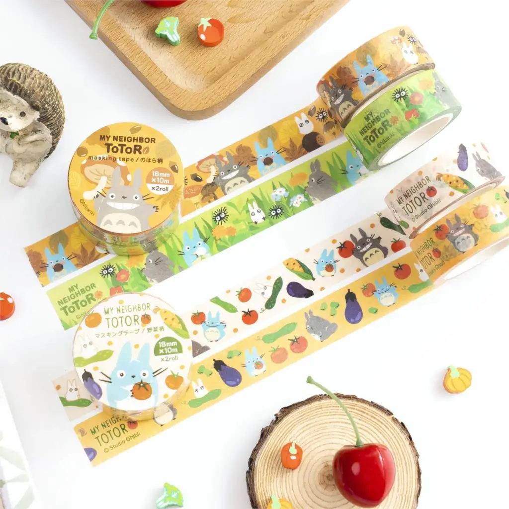Kawaii Cartoon Totoro  Washi Tape set cute Decorative Adhesive Tape DIY Scrapbooking Sticker Label Stationery