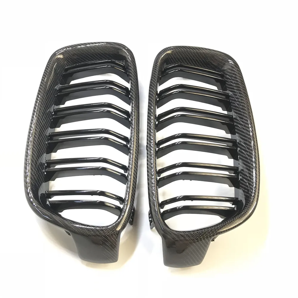 3 Series F30 One pair Carbon Fiber Car styling Grill M3 Style F31 Black Grille For BMW F30 F31 2012+ 320i 325i 328i 335i