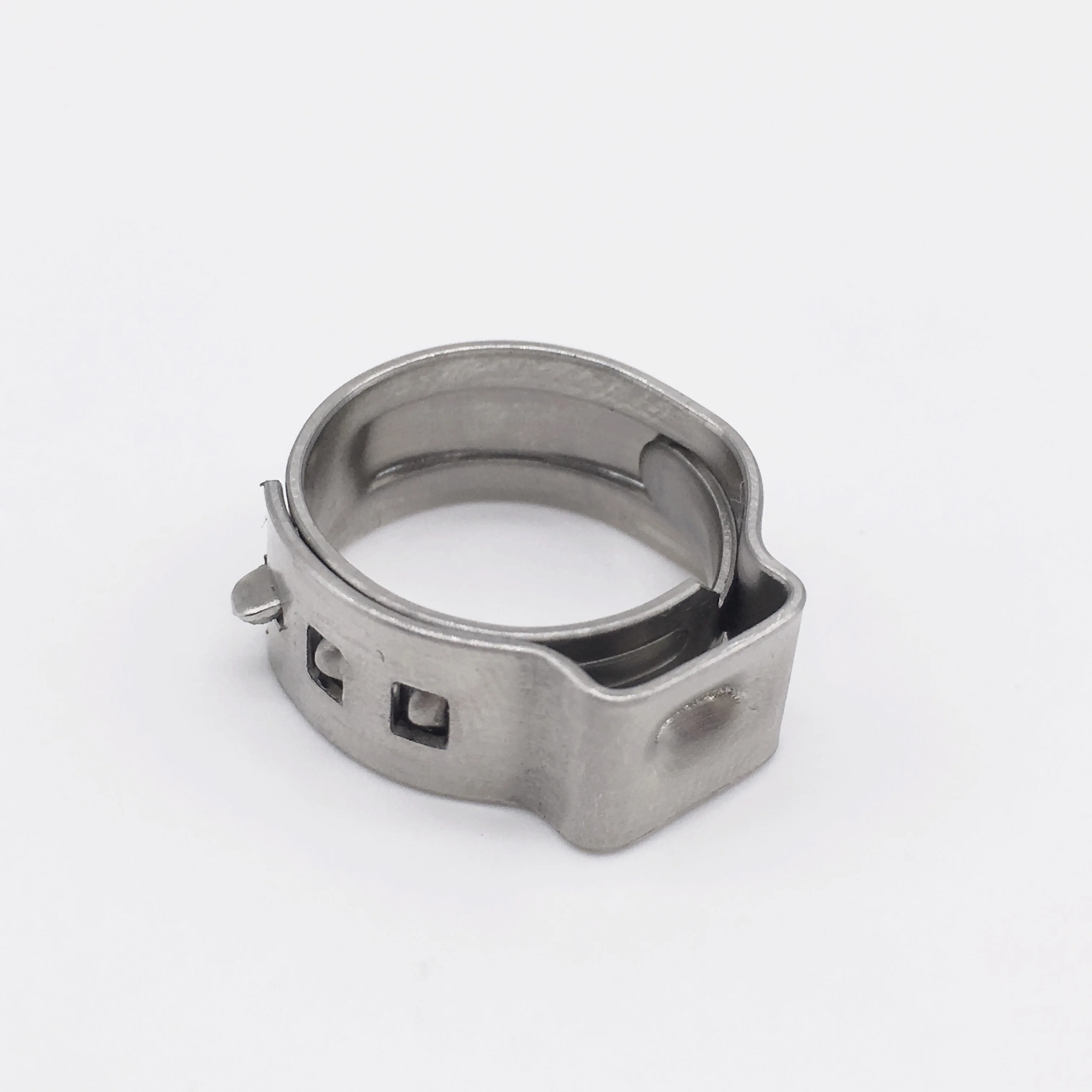 

Wkooa 43.8-47.0 mm Pinch Clamps Stepless Single Ear Tight-Seal Vibration-Resistant for Firm Hose and Tube 304 Stainless Pack 50