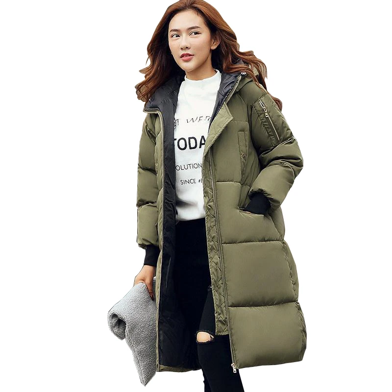 

2020 New Very Thick Warm Womens Coats And Jackets Winter Armygreen Black Khaki Fashion Women Winter Coat CC307