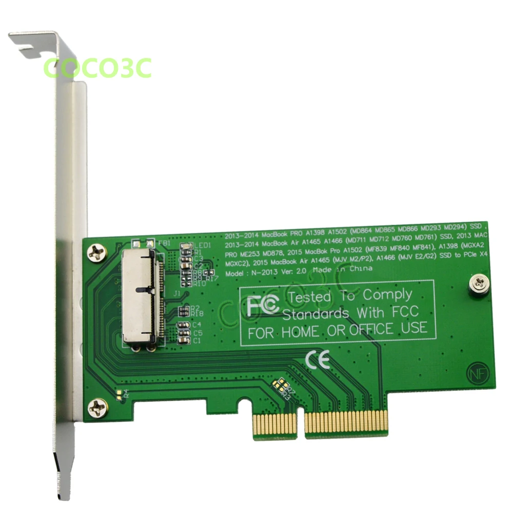 For 2013 2014 MacBook Air A1465 A1466 PRO Retina A1502 A1398 SSD to PCI express 4X Desktop PCI-e SSD adapter