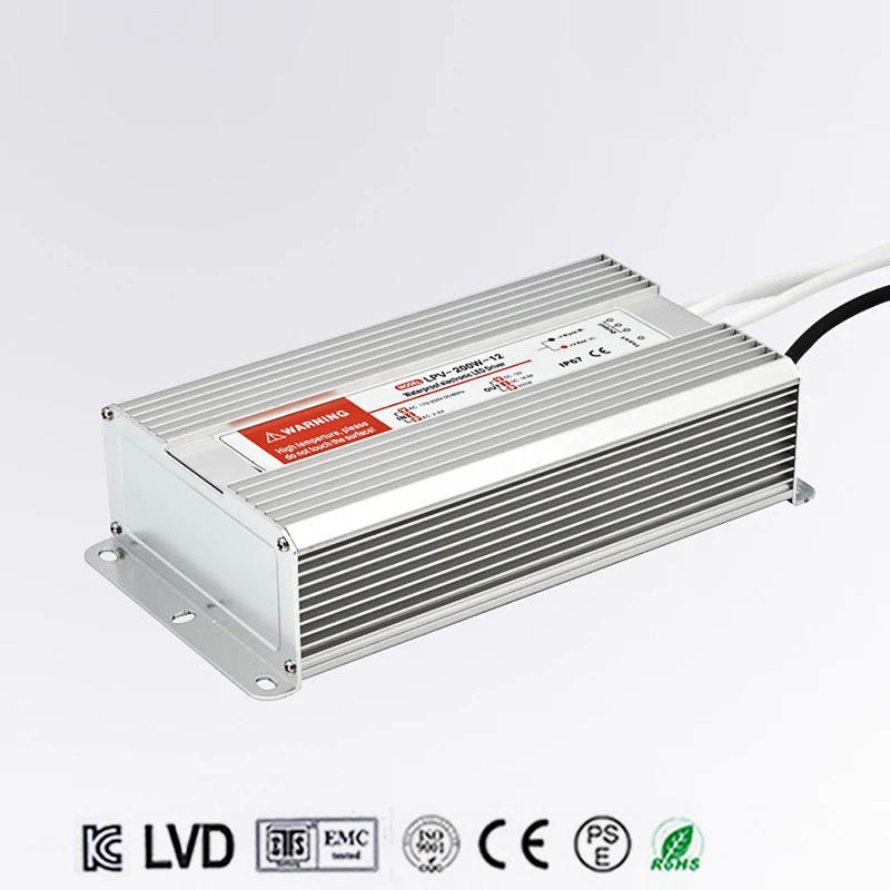 

200W 36V 5.5A LED constant voltage waterproof switching power supply IP67 for led drive LPV-200-36