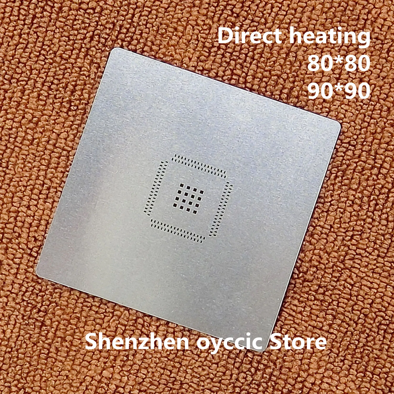 التدفئة المباشرة 80*80 90*90 MEC5075-LZY MEC5075 LZY QFN قالب الاستنسل مصنع القصدير محطة القصدير أدوات