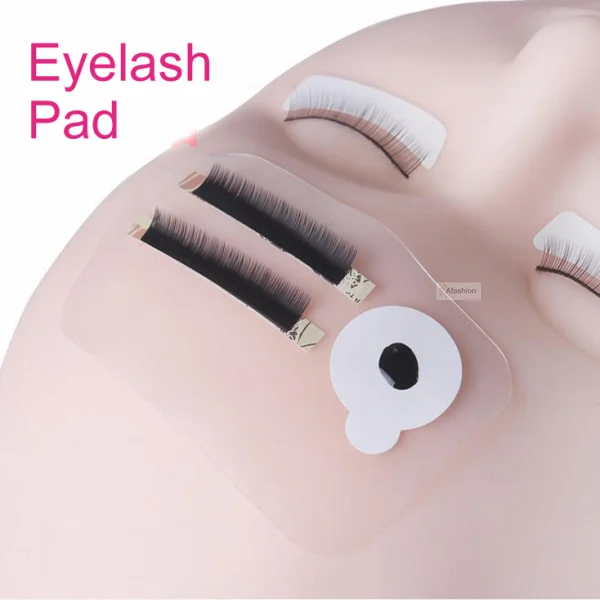 1pc silicone eyelashes pad planting false eyelash practice mat lint free eyelid makeup cilios tools