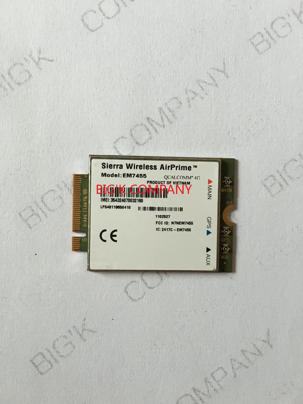 

In stock Sierra EM7455 standard version FDD/TDD LTE 4G WCDMA GSM GPRS GNSS MDM9230 CAT6 in the stock free shipping