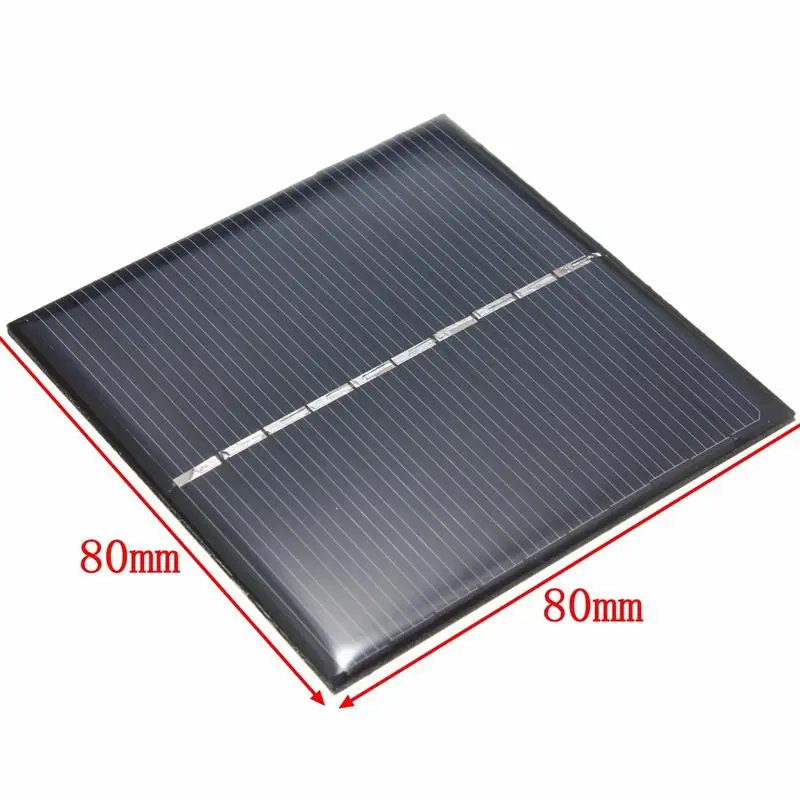 

BUHESHUI 0.8W 5V Mini Solar Cell Polycrystalline Solar Panel DIY Solar Projects Square Solar Module 80*80MM 50PCS Free Shipping