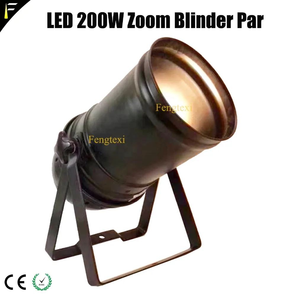 

Aluminum Long Colounm Down light Zoom Par 3000K/5600K 200w LED Stage Zoom Par Can Flood Light 200w Blinder WW/CW Theater Studio