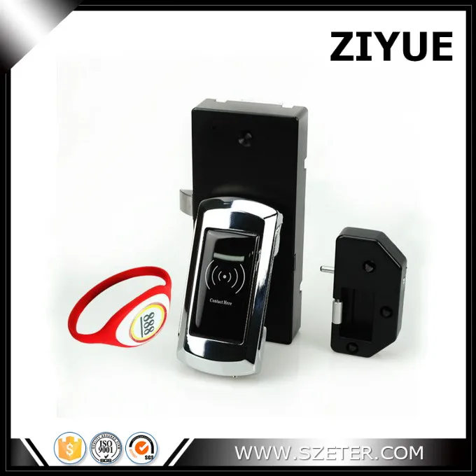 Free Shipping Electronic RF Locker Lock and Keys Cabinet Sauna with Free Wristband Key or Fob Key