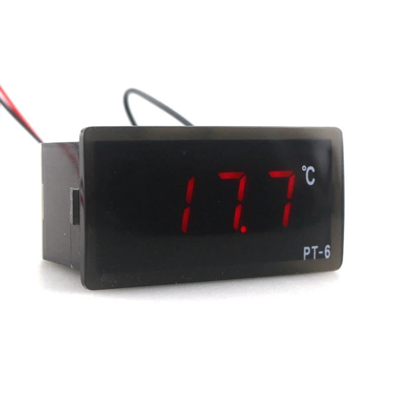 PT-6 Digital LED Thermometer Termometro -40~110C Temperature Meter with 2m NTC Probe