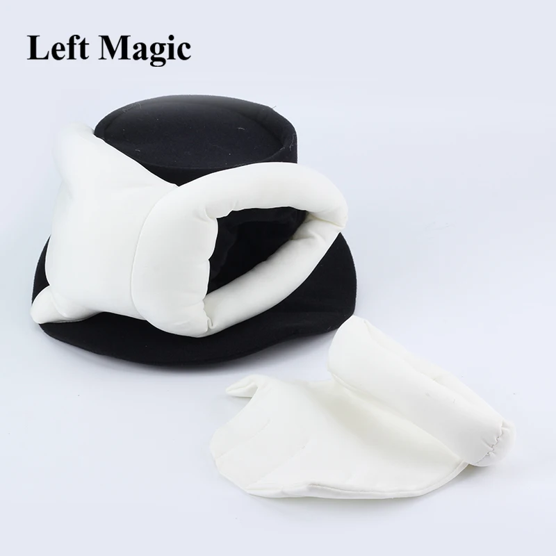 Deluxe Rabbit In the Hat Puppet Magic Tricks Cute Little Bunny Magia Magician Stage Illusions Gimmick Props Comedy Toy for Kids