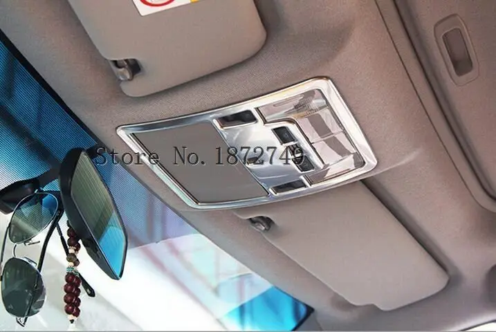 

Car Styling Inner Reading Lamp Cover Interior Reading Light Decoration Trim For Toyota Camry 2015 Stainless steel 1Pc