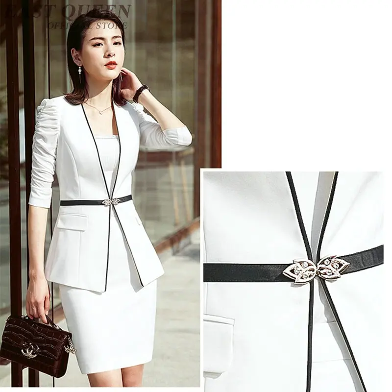 Office uniform designs women two piece sets 2018 female ladies business elegant 2 piece outfits for women sets 2018 DD1254