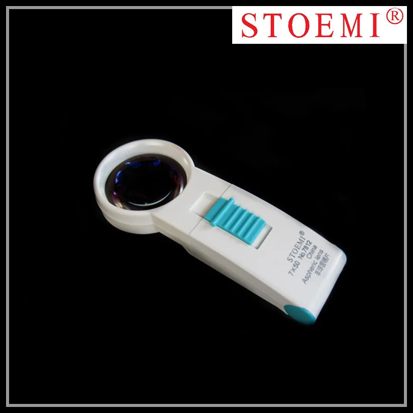 STOEMI  7X 7812 High Quality Handheld LED Lamp Lighting Magnifier Aspheric Lens Optical Tool for Reading Repairing  Jewelry