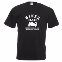 High Quality Personality Funny Biker Tee Shirt Dad Tee Tshirt Motorbike Race Gift Biker Motorcycle Cool Newo Neck T shirt