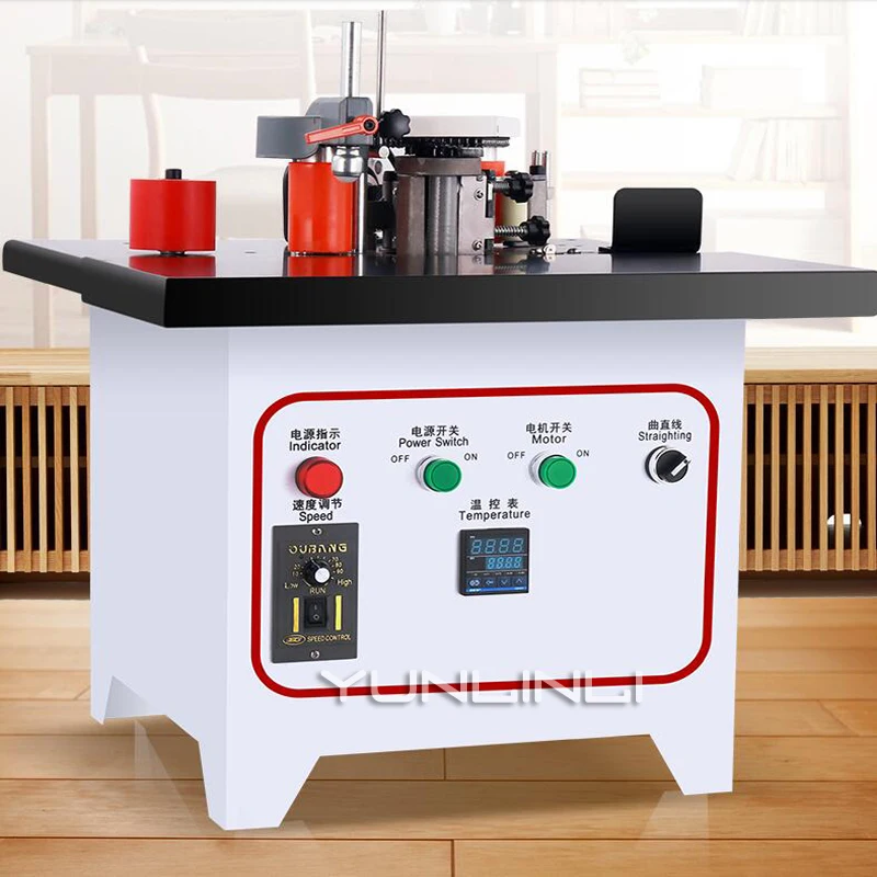 Edge Banding Machine 220V 800W Woodworking Manual Lifting Small Automatic Home Decoration Paint Free Board Fbjbjsy001