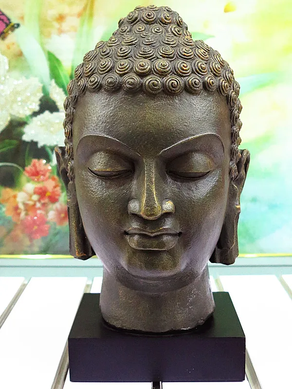 Thailand Buddha head business gifts furnishings evil spirits Buddha figure ornaments Shakya Muni decoration crafts statue