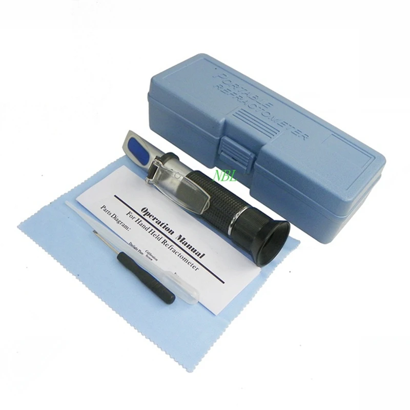 0-32% Beer Brix Refractometer Foods Beverages Crops Plants Sugar Brix Vegetables Grasses ATC HandHeld Refractometer Meter