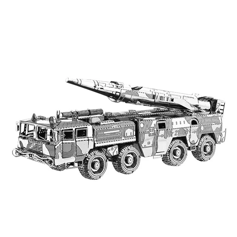 3D Metal Puzzle DF-11 Missile Carrier Model DIY Laser Cut Assemble Jigsaw Toys Desktop decoration GIFT for children