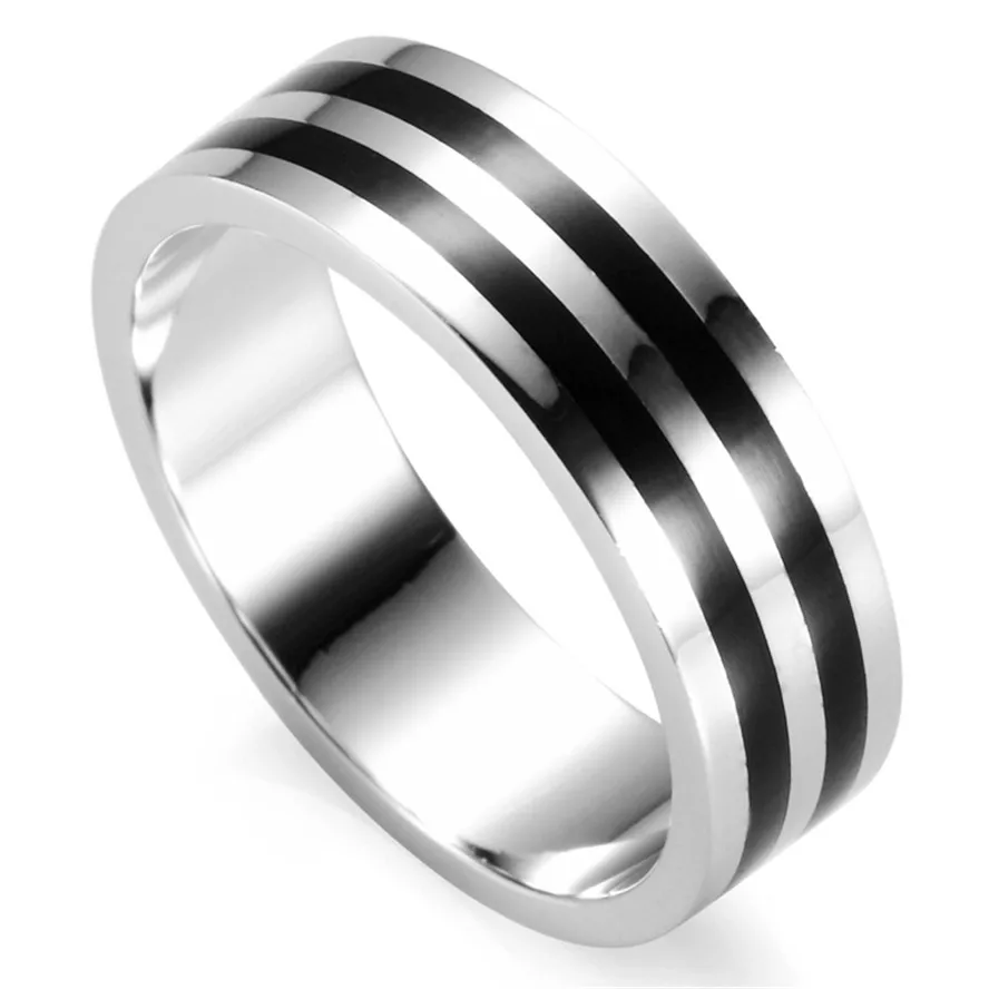 

Eulonvan Black Resin 925 Rings Setting Slver Sterling 925 Men Jewelry & Accessories Noble Generous S-3781 Size 7 8 9 10 11 12