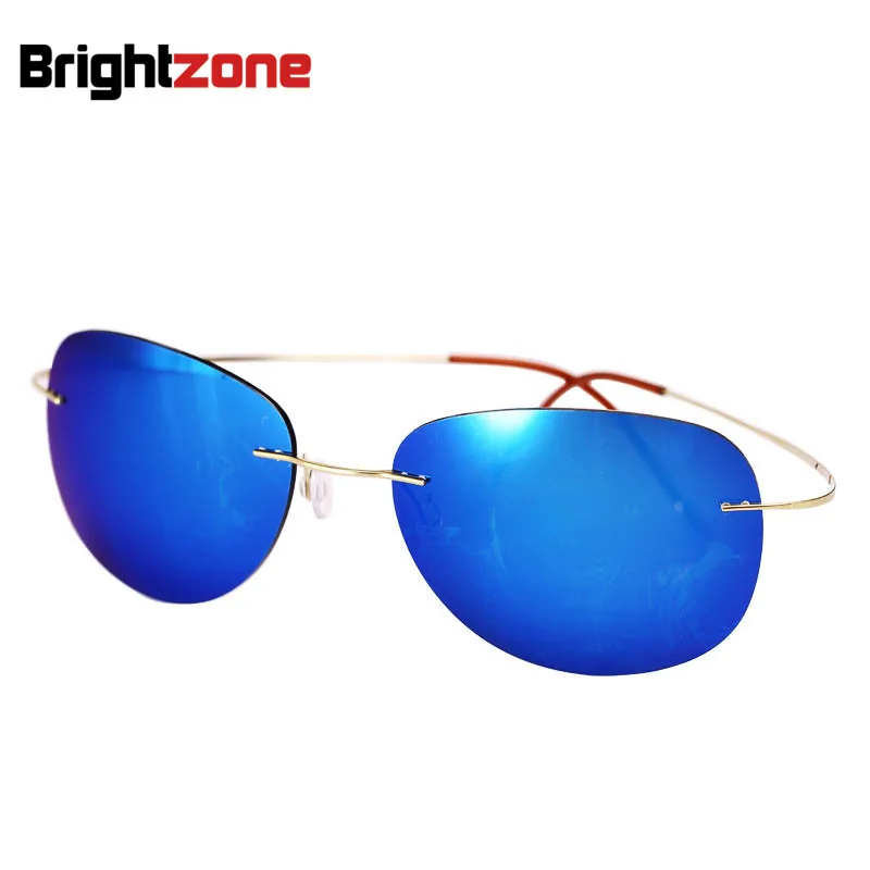 

2023 Bestseller Ultralight Rimless Titanium Polarized Sunglasses Men Women Driving Fishing Brand Sun Glasses Shade Oculos De Sol