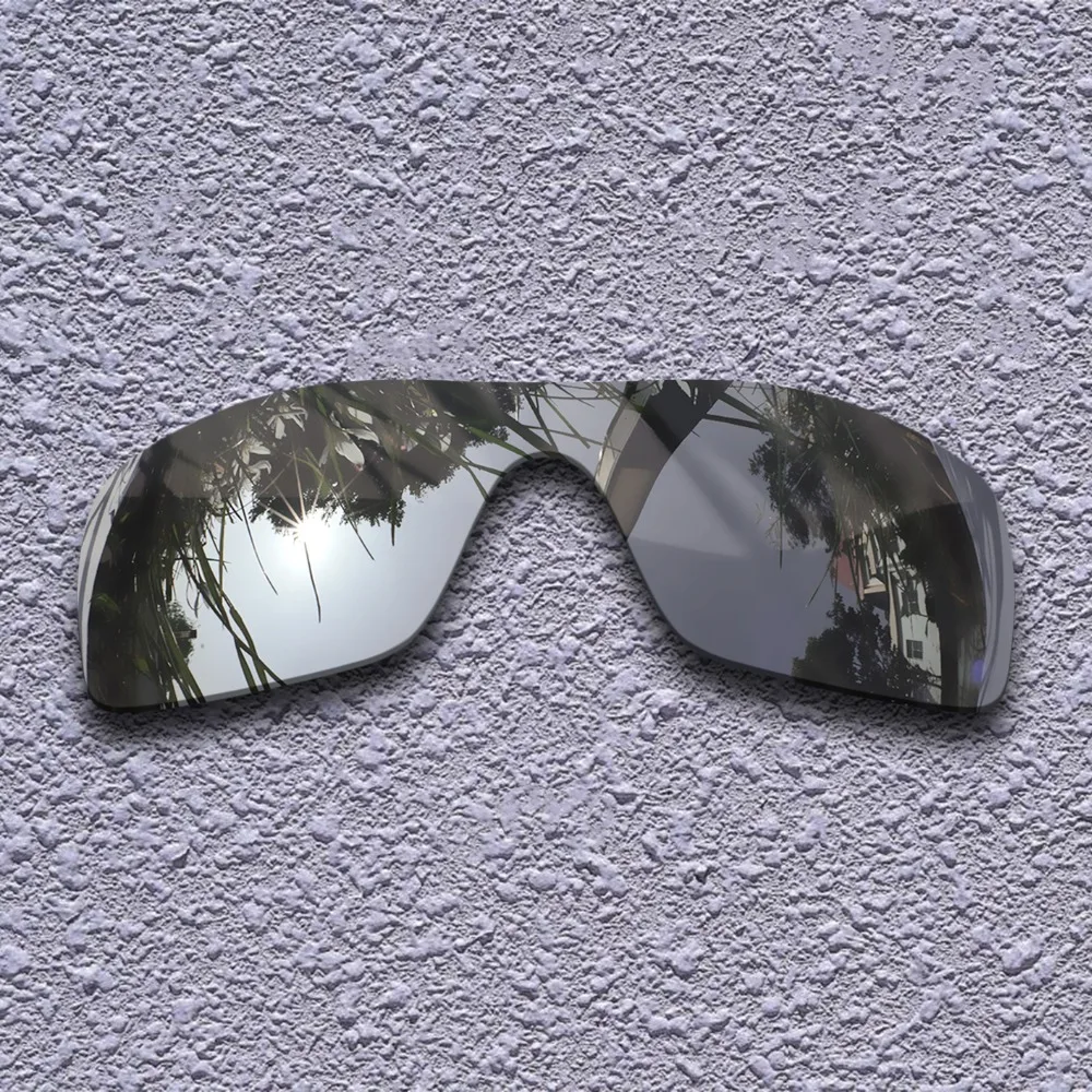 

Silver Titanium Polarized Replacement Lenses for Oakley Batwolf Sunglasses